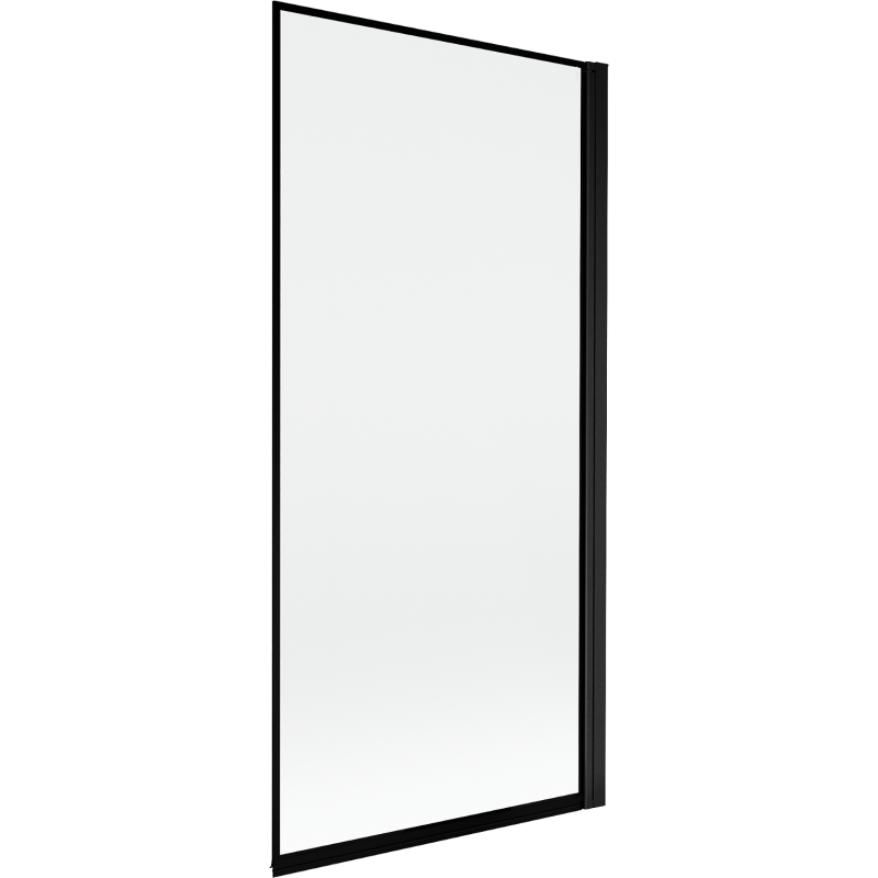 Mexen Mist egyszárnyú, 90 x 150 cm-es, jobb oldali zuhanyfal, fekete keret, fekete - 8A9-090-001-70-70-P