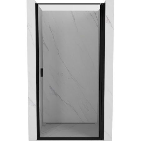Mexen Mist-B ușă de duș rabatabilă dreaptă 70 cm, ramă neagră, negru - 8A2-070-000-70-70-P