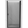 Mexen Mist-B ușă de duș rabatabilă dreaptă 70 cm, ramă neagră, negru - 8A2-070-000-70-70-P