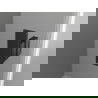 Mexen Mist-B ușă de duș pivotantă dreapta 70 cm, grilaj negru, negru - 8A2-070-000-70-77-P