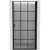 Mexen Mist-B ușă de duș pivotantă dreapta 70 cm, grilaj negru, negru - 8A2-070-000-70-77-P