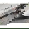 Mexen Oris cadă autonomă lângă perete, cu striații 150 x 75 cm, alb/gri, preaplin cupru periat - 52871507562-65