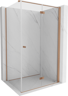 Cabină de duș pliabilă pe dreapta Mexen Mist-F T 85 x 70 cm, transparent, cupru periat - 8A6T-085-070-65-00-P
