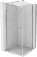 Cabină de duș Mexen Mist-B cu ușă batantă 85 x 85 cm, transparent, crom - 8A2T-085-085-01-00