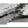 Cada freestanding amplasată lângă perete Mexen Oris 150 x 75 cm, alb/negru, preaplin crom - 52871507575-01