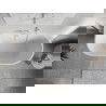 Mexen Oris cadă independentă cu montaj pe perete, structură striată 150 x 75 cm, alb/negru, preaplin alb - 52871507575-20