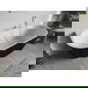 Mexen Oris cadă independentă cu montaj pe perete, structură striată 150 x 75 cm, alb/negru, preaplin alb - 52871507575-20