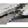 Cadă de sine stătătoare Mexen Oris, montare pe perete, 150 x 75 cm, alb/negru, preaplin auriu - 52871507575-50
