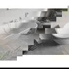 Mexen Oris szabadon álló, fal melletti, bordázott kád 170 x 80 cm, fehér, fehér túlfolyó - 52871708000-20