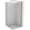 Mexen Mist-F T cabină de duș pliabilă dreapta 85 x 85 cm, transparent, cupru periat - 8A6T-085-085-65-00-P