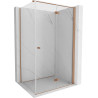 Mexen Mist-F T cabină de duș pliabilă dreapta 120 x 95 cm, transparent, cupru periat - 8A6T-120-095-65-00-P