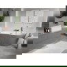 Cada Mexen Oris independentă de perete, cu striații, 170 x 80 cm, alb/gri, preaplin cupru periat - 52871708062-65