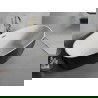 Mexen Lira szabadon álló kád minta 170 x 80 cm, fehér/fekete, arany túlfolyó - 52831708075-50