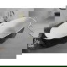 Mexen Lira szabadon álló kád minta 170 x 80 cm, fehér/fekete, túlfolyó arany szálcsiszolt - 52831708075-55