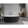 Cada de sine stătătoare Mexen Lira model 170 x 80 cm, alb/negru, preaplin auriu periat - 52831708075-55