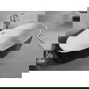 Mexen Lira szabadon álló kád minta 170 x 80 cm, fehér/fekete, túlfolyó gun metal - 52831708075-95