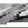 Mexen Lira szabadon álló kád minta 170 x 80 cm, fehér/fekete, nikkel matt öblítés - 52831708075-97