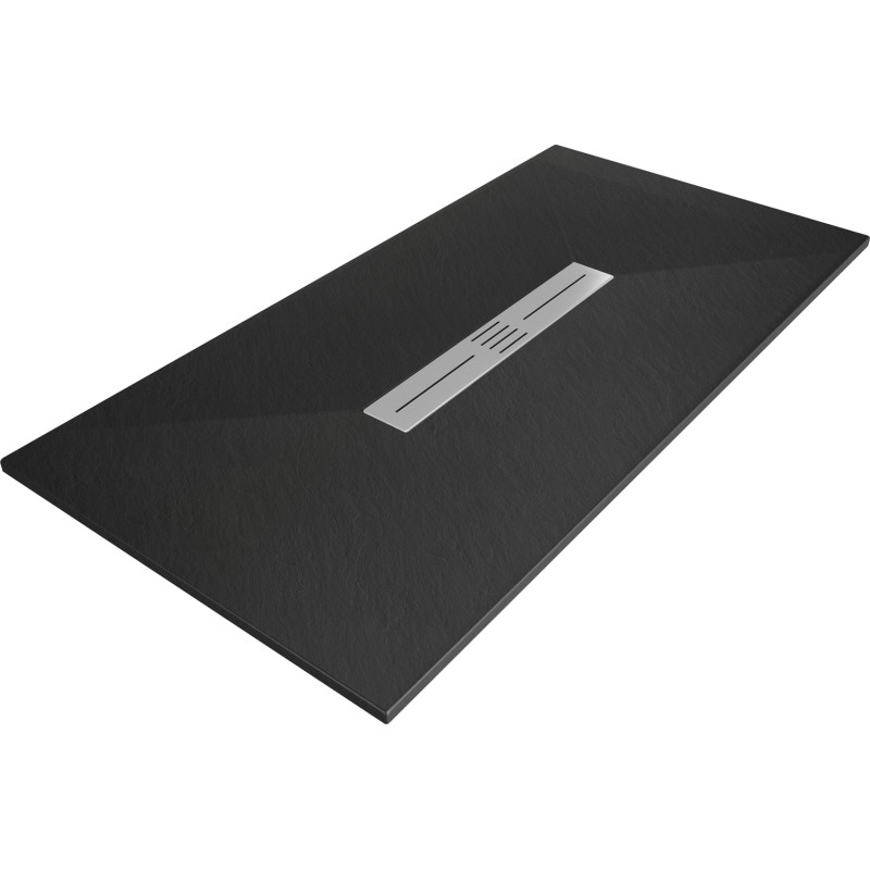 Mexen Toro téglalap alakú SMC zuhanytálca 160 x 70 cm, fekete - 43707016