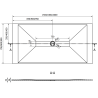 Mexen Toro recepție de duș dreptunghiulară SMC 170 x 70 cm, negru - 43707017
