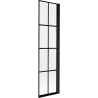 Mexen Mist 1-szárnyas kádparaván jobb oldali 50 x 150 cm, fekete rács, fekete - 8A9-050-001-70-77-P