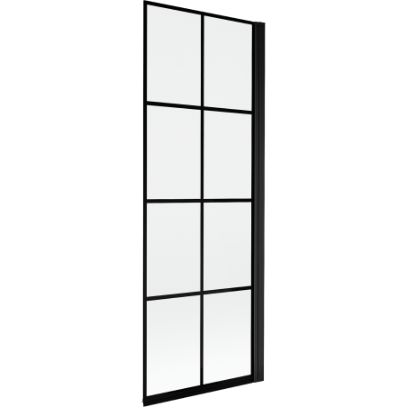 Mexen Mist egyajtós jobb oldali zuhanyfal 70 x 150 cm, fekete rács, fekete - 8A9-070-001-70-77-P