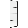 Mexen Mist egyajtós jobb oldali zuhanyfal 70 x 150 cm, fekete rács, fekete - 8A9-070-001-70-77-P
