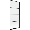 Mexen Mist paravan de baie 1-canat dreapta 80 x 150 cm, grilaj negru, negru - 8A9-080-001-70-77-P