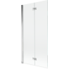 Mexen Mist paravan de duș 2-pliabil stânga 90 x 150 cm, transparent, crom - 8A9-090-002-01-00-L