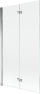 Mexen Mist paravan de baie cu 2 uși pliabile stânga 100 x 150 cm, transparent, crom - 8A9-100-002-01-00-L