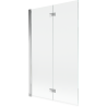 Mexen Mist pare-dus 2-panouri stânga 110 x 150 cm, transparent, crom - 8A9-110-002-01-00-L