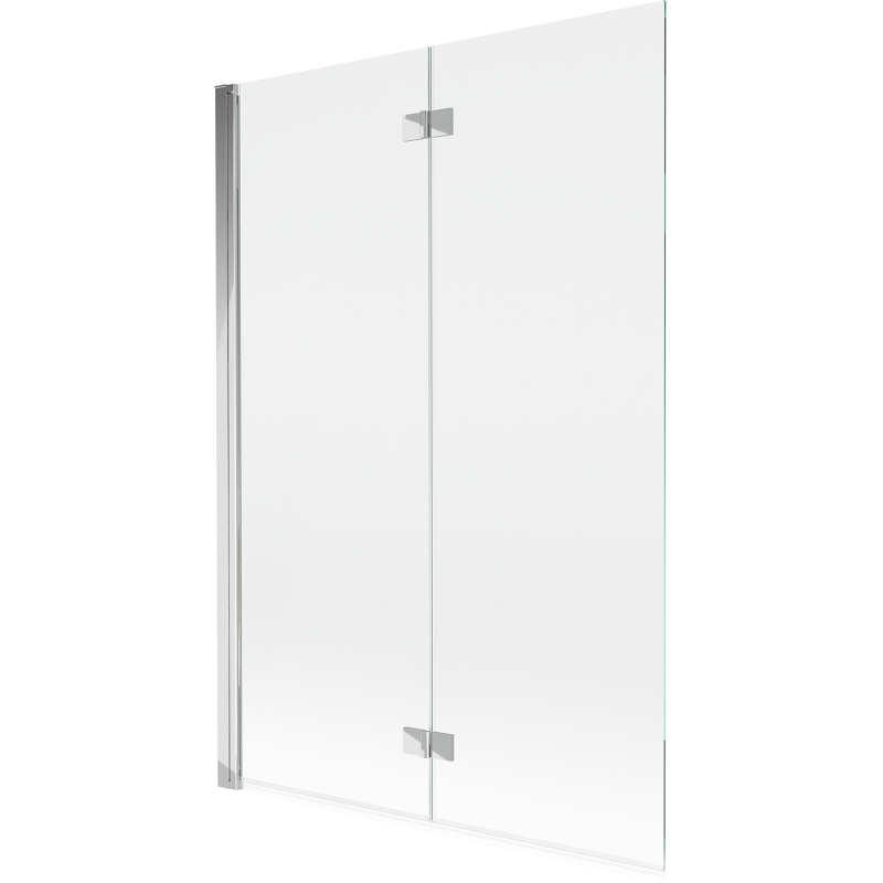 Mexen Mist paravan cadă 2-pliant stânga 120 x 150 cm, transparent, crom - 8A9-120-002-01-00-L