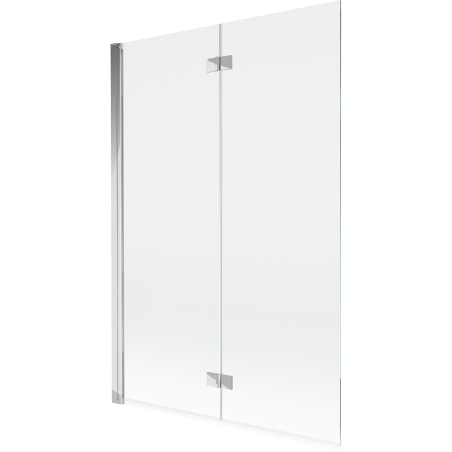 Mexen Mist paravan cadă 2-pliant stânga 120 x 150 cm, transparent, crom - 8A9-120-002-01-00-L