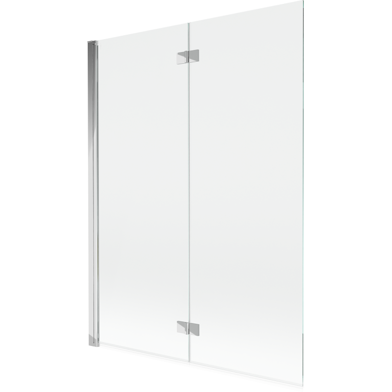 Mexen Mist balosüveg zuhanykabin 2 szárnyú balos 130 x 150 cm, átlátszó, króm - 8A9-130-002-01-00-L