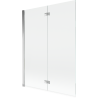 Mexen Mist panou de duș cu 2 panouri stânga 130 x 150 cm, transparent, crom - 8A9-130-002-01-00-L