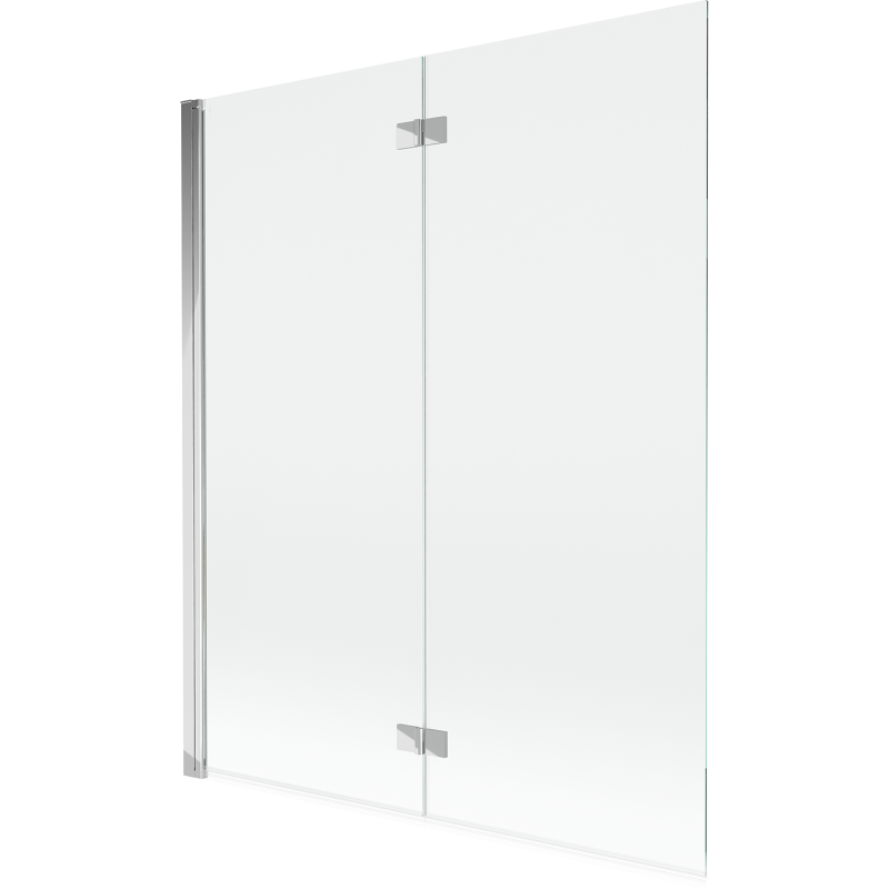 Mexen Mist 2-szárnyú bal fürdőszobai paraván 140 x 150 cm, átlátszó, króm - 8A9-140-002-01-00-L