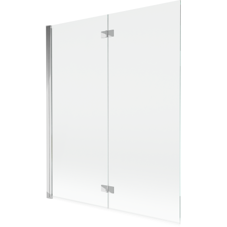 Mexen Mist 2-szárnyú bal fürdőszobai paraván 140 x 150 cm, átlátszó, króm - 8A9-140-002-01-00-L