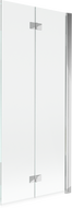 Mexen Mist paravan de duș cu 2 aripi dreapta 80 x 150 cm, transparent, crom - 8A9-080-002-01-00-P
