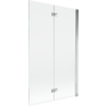 Mexen Mist kétszárnyú jobb oldali zuhanyfal 110 x 150 cm, átlátszó, króm - 8A9-110-002-01-00-P