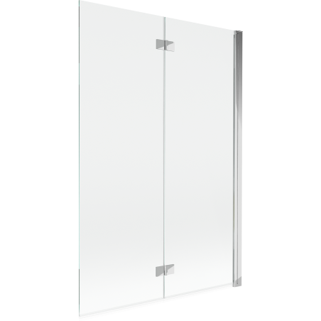 Mexen Mist 2-szárnyú jobboldali fürdőkád paraván 120 x 150 cm, átlátszó, króm - 8A9-120-002-01-00-P