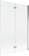 Mexen Mist paravan de duș de 2 aripi dreapta 120 x 150 cm, transparent, crom - 8A9-120-002-01-00-P