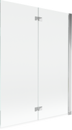 Mexen Mist 2-szárnyú fürdőkád paraván jobb 130 x 150 cm, átlátszó, króm - 8A9-130-002-01-00-P