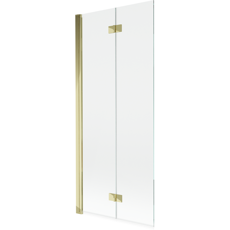 Mexen Mist paravan de duș cu 2 panouri stânga 80 x 150 cm, transparent, auriu - 8A9-080-002-50-00-L