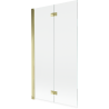 Mexen Mist paravan de baie cu 2 uși batante pe stânga 100 x 150 cm, transparent, auriu - 8A9-100-002-50-00-L