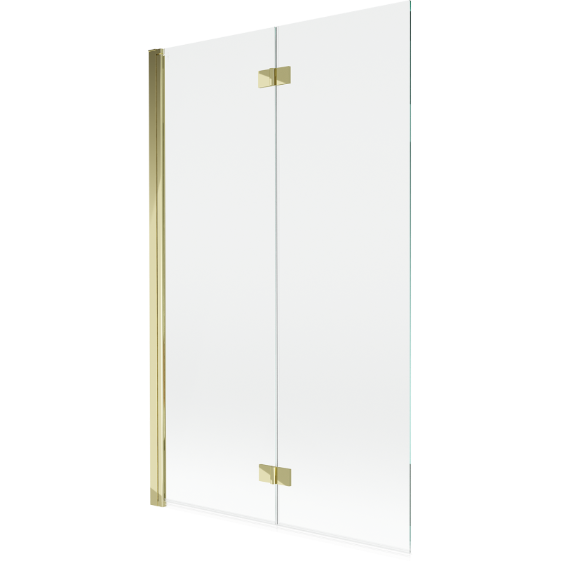 Mexen Mist paravan de duş 2-pliabil stânga 110 x 150 cm, transparent, auriu - 8A9-110-002-50-00-L