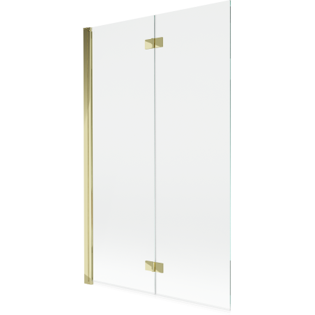 Mexen Mist paravan de duş 2-pliabil stânga 110 x 150 cm, transparent, auriu - 8A9-110-002-50-00-L