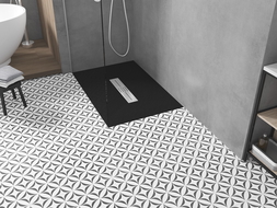 Mexen Toro cadă pentru duș dreptunghiulară SMC 100 x 80 cm, Neagră - 43708010