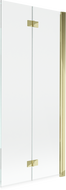 Mexen Mist paravan de duș cu 2 uși dreapta 80 x 150 cm, transparent, auriu - 8A9-080-002-50-00-P