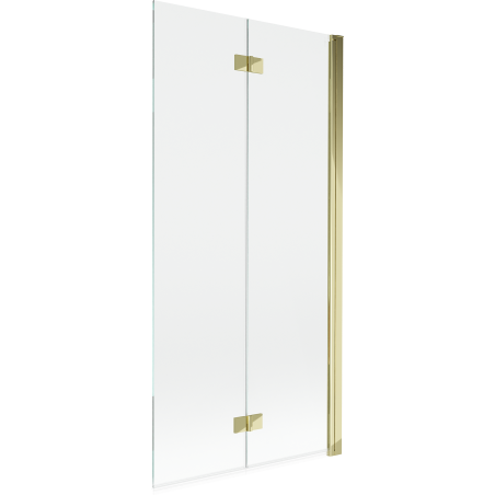 Mexen Mist paravan de duș cu 2 canaturi dreapta 90 x 150 cm, transparent, auriu - 8A9-090-002-50-00-P