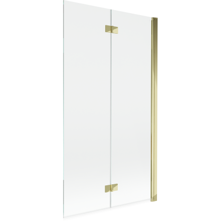 Mexen Mist paravan de duș cu 2 uși dreapta 100 x 150 cm, transparent, auriu - 8A9-100-002-50-00-P