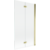 Mexen Mist paravan de duș cu 2 uși dreapta 100 x 150 cm, transparent, auriu - 8A9-100-002-50-00-P